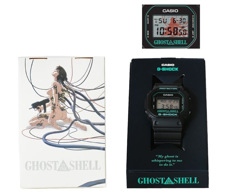 G-Shock DW-5600 x Ghost in the Shell packaging (Image source : Tokyo Node / Ghost in the Shell)