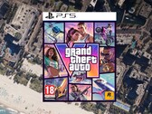 Visuel de la boîte PS5 de GTA 6 avec une classification PEGI provisoire affichée