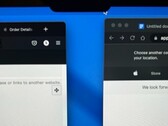 Le curseur disparaît sous l'encoche lorsqu'on le fait glisser sur l'encoche du nouveau MacBook Pro. (Image : Notebookcheck)
