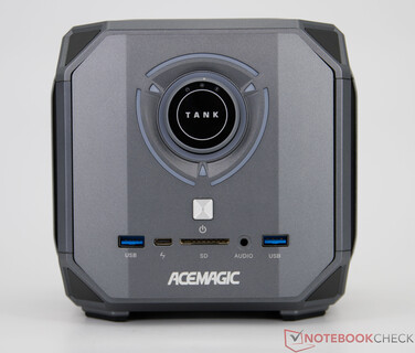 Acemagic M1A Pro+ - Connexions sur le panneau avant