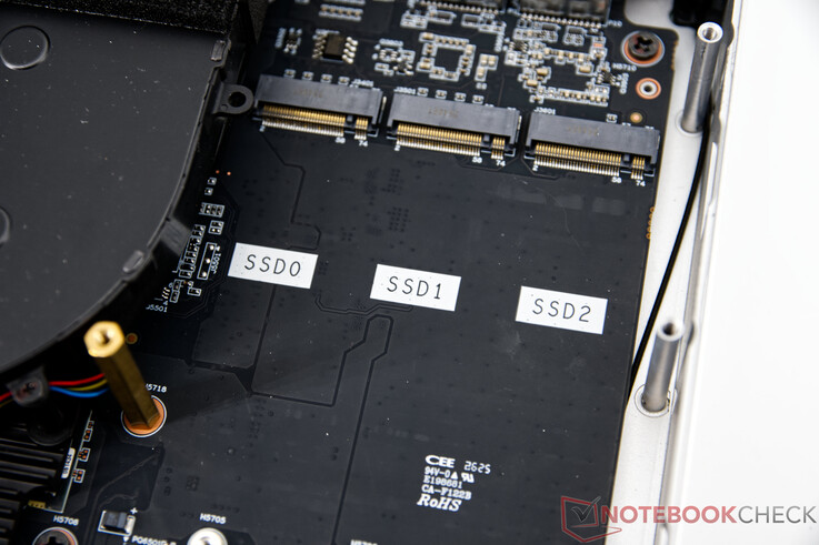 Le Minisforum M2 Pro peut accueillir 3 SSD M.2