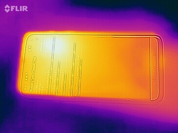 OnePlus 7 - Relevé thermique à l'avant.