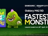 Samsung présente le Galaxy M42 5G. (Source : Amazon)
