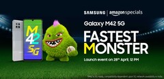 Samsung présente le Galaxy M42 5G. (Source : Amazon)