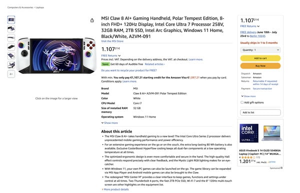 (Source : Amazon Allemagne)