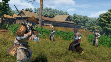 Une image représentant une bataille sous la dynastie Sengoku.