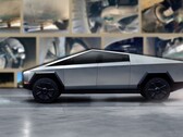 Des photos espionnées d'un Tesla Cybertruck en panne ont révélé son système de suspension. (Source de l'image : Tesla &amp; Electrek - édité)