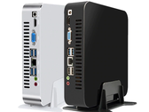 Le mini-PC de TOPTON dispose de huit ports USB de type A et de deux sorties vidéo. (Source de l'image : TOPTON)