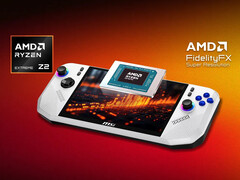 Le MSI Claw A8 est le premier ordinateur de poche de jeu à être livré avec l'APU Ryzen Z2 Extreme d'AMD. (Source de l'image : MSI)