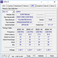 CPU-Z : RAM SPD.