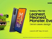Le Galaxy M52 est toujours en route. (Source : Samsung)
