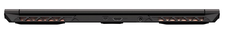 Dos : Mini-DisplayPort 1.4, HDMI 2.0, connexion électrique