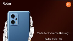 La série Redmi K50i fera ses débuts le 20 juillet, uniquement en Inde. (Image source : Xiaomi)