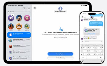 Les personnes inconnues sont empêchées d'appeler les enfants ou de leur envoyer des messages jusqu'à ce qu'elles soient autorisées par les parents.