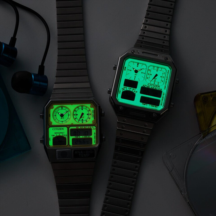 Les cadrans lumineux s'illuminent doucement dans l'obscurité après exposition à la lumière.