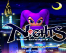 L'écran d'accueil de Nights Into Dreams de SEGA (source d'image : Sega Retro)
