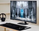 Le nouveau moniteur Samsung Odyssey Neo G7 de 43 pouces utilise la technologie de la matrice quantique. (Image source : Samsung)
