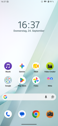 Sony Xperia 10 VIII : écran d’accueil
