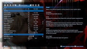 Paramètres graphiques