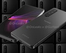 Les rendus conceptuels du Sony Xperia 1 IV divulgués par @OnLeaks/GizNext laissent entrevoir un système à triple caméra. (Image source : GizNext/Sony - édité)