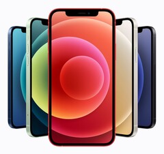 La nouvelle gamme iPhone 12 d&#039;Apple utilise le modem Snapdragon X55 de l&#039;année dernière. (Image : Apple)