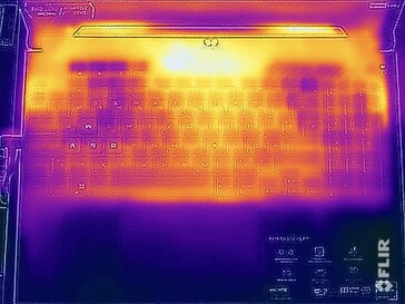 températures de surface test de contrainte (en haut)