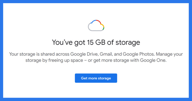 L'époque du stockage gratuit de 15 Go pourrait bientôt être révolue.