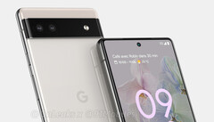Le Pixel 6a serait doté d'un écran de 6,2 pouces. (Image source : @OnLeaks)