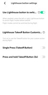 Vous pouvez également configurer le fonctionnement du Lighthouse Tracker