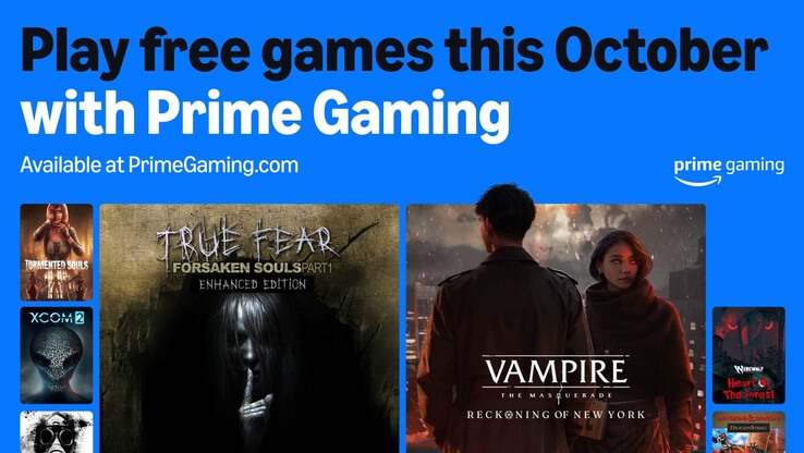 Principaux points forts de l'offre Prime Gaming d'octobre 2025 (Image source : Amazon)