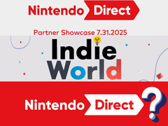 Bannière pour Nintendo Direct Partner Showcase, Indie World, et Nintendo Direct (Image source : Nintendo of America avec modifications)