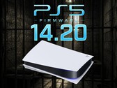 Bannière montrant le jailbreak de la console PS5 et le firmware 14.20