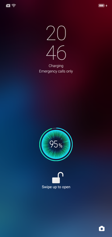 Realme 3 - Ecran de charge.