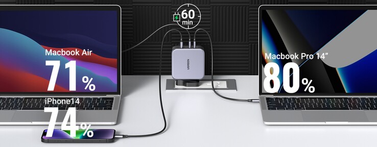 Le chargeur Nexode UGreen 140W PD3.1. (Image source : UGreen)