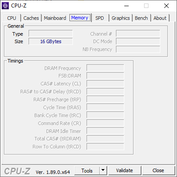 Dell Latitude 7400 2-en-1 - CPU-Z : mémoire vive.