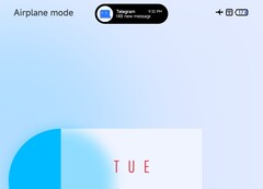 Un développeur de thèmes MIUI a créé un look Dynamic Island-esque pour les téléphones Xiaomi. (Image Source : Vaibhav Jain sur Twitter)