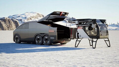 Le porte-avions terrestre semble s'inspirer du Cybertruck (Source de l'image : XPeng)