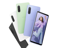 Le Xperia 10 V est disponible en quatre coloris au choix. (Source de l&#039;image : Sony)