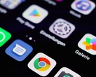 Android smartphone avec un tiroir d'applications et une icône « Paramètres »