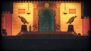 Une image montrant un environnement dans Apotheon.