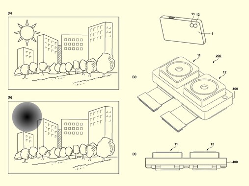 Configuration du double capteur SPAD-CMOS (Source de l'image : Japan Patent Platform)