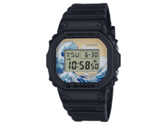 La montre Katsushika Hokusai x G-Shock (photo) sera commercialisée au Royaume-Uni. (Source de l'image : Casio)