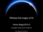 Honor La série Magic 7 et la date de lancement de MagicOS 9.0 sont officiellement confirmées (Image source : Weibo via Honor mobile phone)