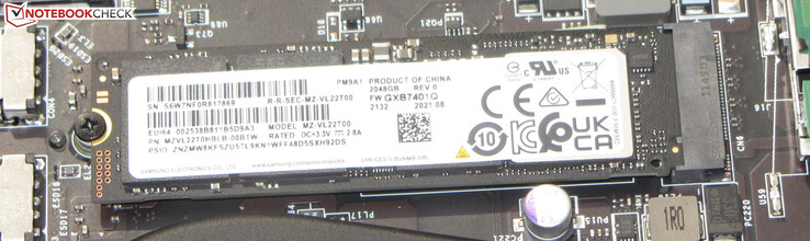 Un SSD PCIe 4 est utilisé pour contenir le système d'exploitation.