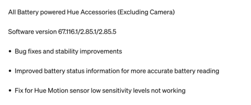 Le journal des modifications pour la version 67.116.1/2.85.1/2.85.5 du logiciel