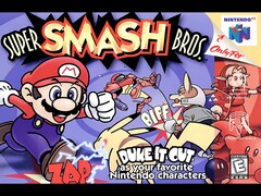 La boîte originale de Super Smash Bros N64 est montrée (Image source : Walmart)