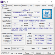 Dell Inspiron 15 7000 2-en-1 Black Edition - CPU-Z : CPU.