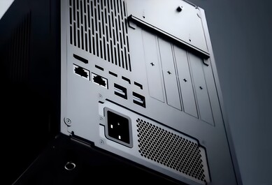 Arrière du PC de station de travail compact DeskOne A1.