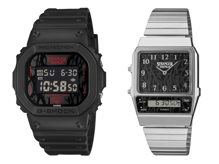 Les montres Casio G-Shock DW5600STT-1 (à gauche) et Vintage AQ800EST-1A (à droite). (Source de l'image : Casio, édité)