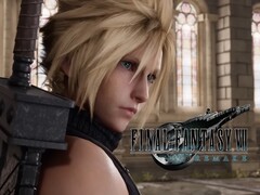 La bannière de Final Fantasy Remake Part 3 avec Cloud est montrée (Source de l&#039;image : Square Enix, Nintendo of America avec modifications)